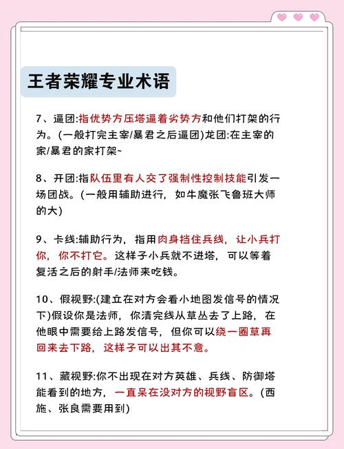 王者荣耀游戏术语？王者荣耀游戏术语词汇大全-第3张图片-南方游戏