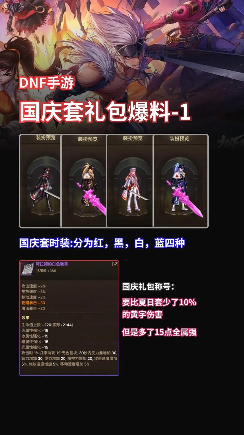 dnf2013年国庆礼包，dnf国庆2020礼包-第4张图片-南方游戏